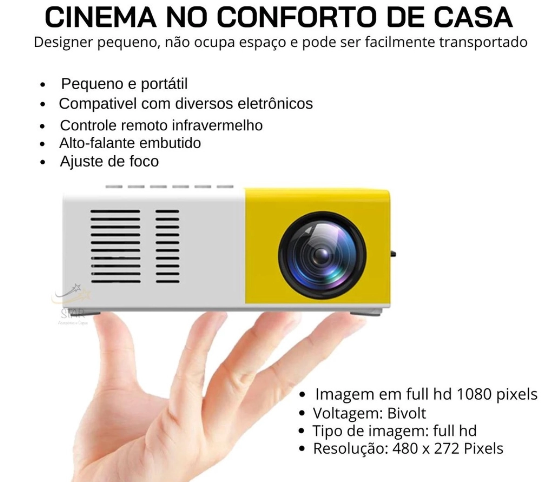 CineMax Pro FULL HD – Leve a Experiência de Cinema para Onde Você Quiser!