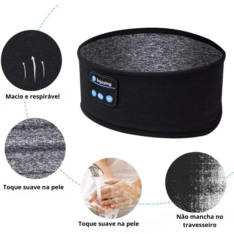 fonesleep sem Fio Bluetooth: A combinação perfeita de conforto e estilo para sua rotina.também como máscara de dormir, bloqueando ruídos indesejados para um descanso tranquilo!