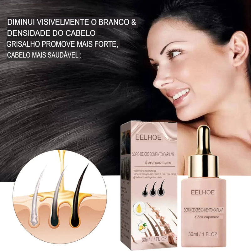 EELHOE Sérum Vegano: Desperte o Potencial do Seu Cabelo com Crescimento Saudável e Volumoso!