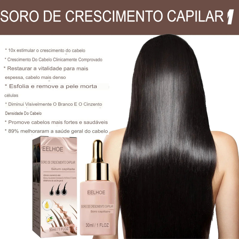 EELHOE Sérum Vegano: Desperte o Potencial do Seu Cabelo com Crescimento Saudável e Volumoso!